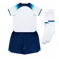 Camiseta Inglaterra Primera Equipación para niños Mundial 2022 manga corta (+ pantalones cortos)